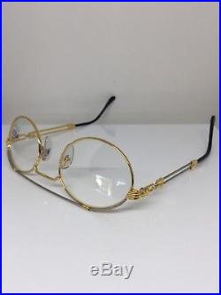 New Vintage FRED Lunettes Winch Gold Bicolore C. 001 Eyeglasses Made France 53mm