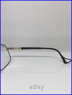 New Vintage Jean Claude Killy 472 Aviator Eyeglasses M. 472 Shiny Black & Gold