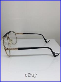 New Vintage Jean Claude Killy 473 Aviator Eyeglasses M. 473 C. Black & Gold 58mm