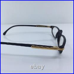 New Vintage Mont Blanc Meisterstuck Eyeglasses C. Shiny Black & Gold 52mm France