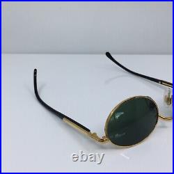 New Vintage Mont Blanc Meisterstuck Sunglasses C. Shiny Gold & Black 51mm France
