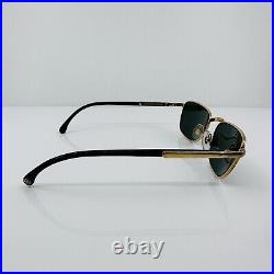 New Vintage Mont Blanc Meisterstuck Sunglasses C. Shiny Gold & Black 54mm France