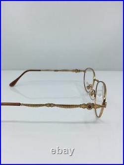 New Vintage Rochas Eyeglasses Rochas Paris 9146 C. 02 Brushed Gold 52mm France