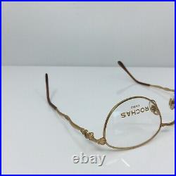 New Vintage Rochas Eyeglasses Rochas Paris 9146 C. 02 Brushed Gold 52mm France