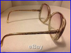 Nina Ricci Paris Crystal Rhinestone Vintage Eyeglasses Lots Of drama