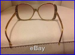 Nina Ricci Paris Crystal Rhinestone Vintage Eyeglasses Lots Of drama