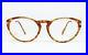 Nos Vintage Eyeglasses Cartier Aurore Jaspe Miel Dore Tortoise Gold Silver Frame