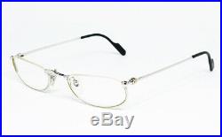 Nos Vintage Eyeglasses Cartier T8100348 48 Platinum Gold Nylor Frame Sunglasses