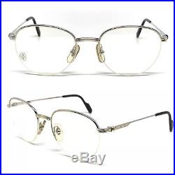 OCCHIALI CARTIER COLISEE T8100233 VINTAGE EYEWEAR PLATINUM PLATED 1990's