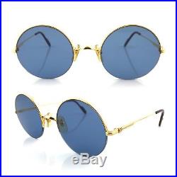 OCCHIALI CARTIER MAYFAIR T8200089 VINTAGE SUNGLASSES 18KT GOLD PLATED 1980's