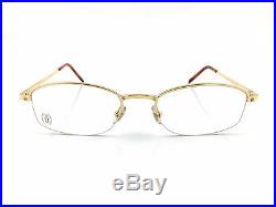 Occhiali Cartier Semi T-eye T8100609 18kt Gold Plated Frame Eyeglasses