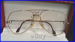 ONE Cartier Aviator Glass Frame 18K Gold finish 100% AUTHENTIC & NEVER WORN