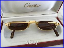 Orig. 3000$ Cartier Santos Frame Sunglasses. Reading Glasses. Onyx Inlay. Rare. Beaut