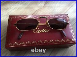 Orig. 3000$ Cartier Santos Frame Sunglasses. Reading Glasses. Onyx Inlay. Rare. Beaut