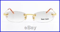 Orig CARTIER Eye Frame mod T-EYE A DIAMOND Santos Titanium Gold Rimless Oval NOS