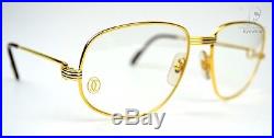 Orig NOS c1986 Vintage CARTIER Romance L. C Eyeglasses 22ct GP 58-18 mm drake