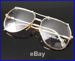 PIERRE CARDIN 1980's Made in France Model Plus CP 805 aviator pilot gold siver