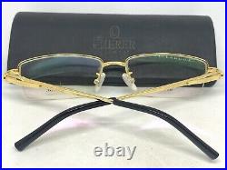 Philippe Charriol Paris PC7602 Vintage Eyeglasses Half Rim Gold Optical Frame