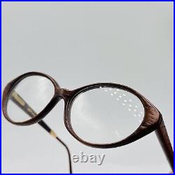 Pol Gaspard Eyeglasses Women Oval Brown Real Wood Vintage Mod. 101.106 NEW