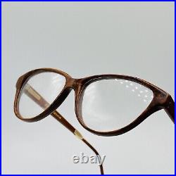 Pol Gaspard Eyeglasses Women Oval Brown Real Wood Vintage Mod. 104.101 NEW