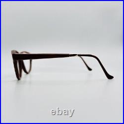 Pol Gaspard Eyeglasses Women Oval Brown Real Wood Vintage Mod. 104.101 NEW