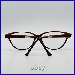 Pol Gaspard Eyeglasses Women Oval Brown Real Wood Vintage Mod. 104.101 NEW