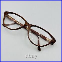 Pol Gaspard Eyeglasses Women Oval Brown Real Wood Vintage Mod. 104.101 NEW