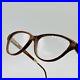 Pol Gaspard eyeglasses Ladies Oval Braun Real Wood Solid Vintage Mod 104.101 New