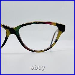 Pol Gaspard eyeglasses Ladies Oval Colourful Cateye Real Wood Vintage 204 214