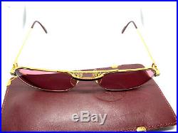 RARE! CARTIER MUST LAQUE Vintage Eyeglasses / Sunglasses with Case 20301