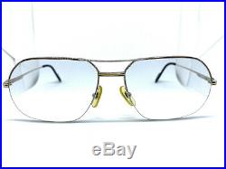 RARE! CARTIER ORSAY Vintage Eyeglasses / Sunglasses Tank Silver 20123