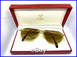 RARE! CARTIER TANK 1988 59-14 140 Vintage Eyeglasses Sunglasses with BOX 20511