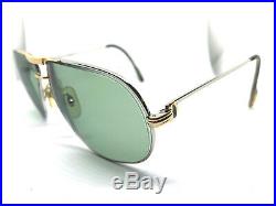 RARE! CARTIER TANK 1988 Silver 62-14 140Vintage Eyeglasses / Sunglasses