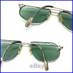 RARE! CARTIER TANK 1988 Silver 62-14 140Vintage Eyeglasses / Sunglasses