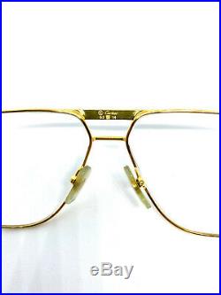 RARE! CARTIER TANK 62-14 140 Gold Vintage Eyeglasses / Sunglasses 11211