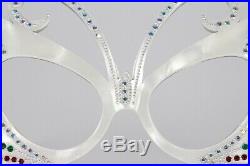 RARE VINTAGE 1950s FRAME FRANCE BUTTERFLY RHINESTONE SUNGLASSES FRAMES WithCASE