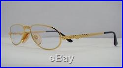 RARE VINTAGE ETTORE BUGATTI EB 501 301 Gold Reading Glasses Eyeglasses Frames 54