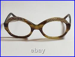 RARE VINTAGE MARTINE bY KUNO Eyeglasses WithRhinestones MADE IN FRANCE