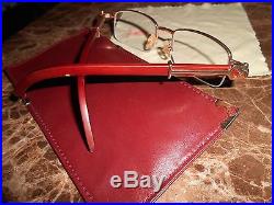 RARE Vintage Cartier EyeGlasses Frames Half Rimless Size135x20 France