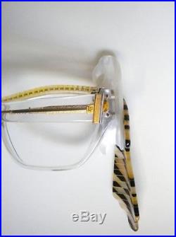 Rare French Vintage Louis Feraud Lerida Rhinestone Parrot Cat Eye Glasses Frames