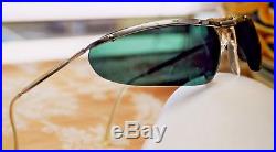 Rare Sol-Amor Sport Wraparound 60's Vintage Sunglasses France 10K GP & Case Orig