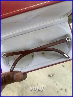 Rare Vintage Cartier Wood Glasses With Transition Lenses