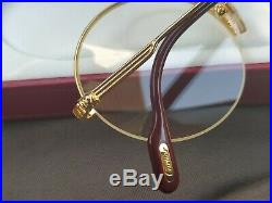 Rare Vintage Cartier round half frame eyeglasses size 48mm