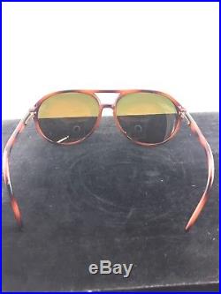Rare Vintage REVO Solan Orange Mirror Tortoise Frame Sunglasses
