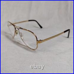 Rare Vtg Men's Eyeglasses Lizon Pilot 14k Gold Frame France Frames 4515-140