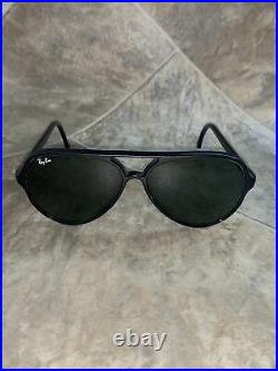 Ray Ban Bausch and Lomb B&L Aviator Black Frame Sunglasses France 145