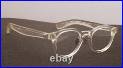 Reprint 1950s Vintage French Wellington Glasses Frame Acetate Panto Japan New