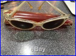 Retro MidCentury Cat Eye F. I. LILIANE FRANCE Sunglasses Bifocals Aurora Borealis