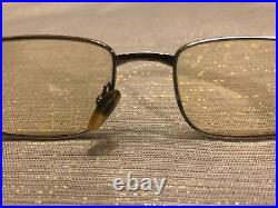 Revillon Eyeglasses Vintage Silver Tone Black Rubber Prescription 140mm Paris