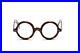 Round thick eyeglasses for Le Corbusier fans in 42 26 mm D6